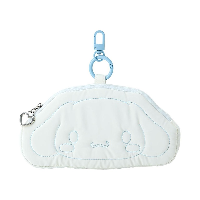 Sanrio Cinnamoroll Face-Shaped Pass Case (Fuwapuku Winter) Pass Holder ID Card Case