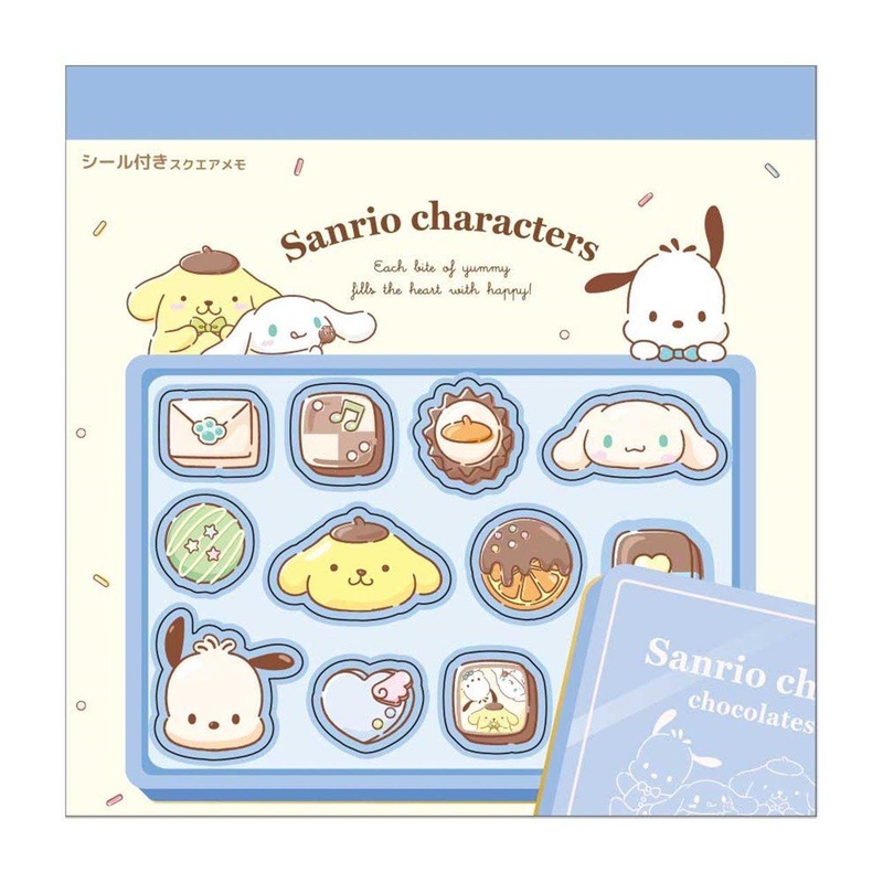 T’s Factory Square Memo With Sanrio Sticker Chocolate / Boys