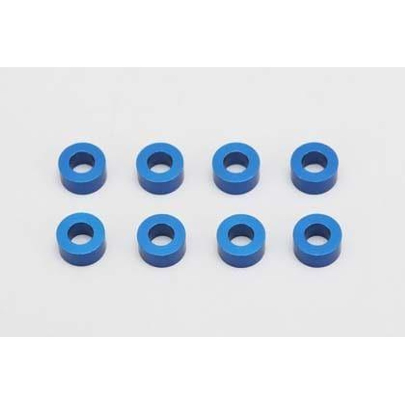 Yokomo ZC-A3630A Diameter 3 x Diameter 6 x 3.0 Mm Aluminum Shim 8 Pieces (Blue)