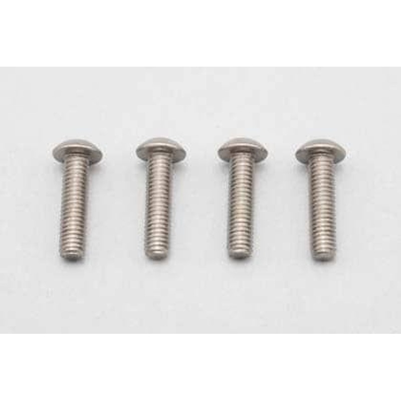 Yokomo ZC-BH312TA M3x12mm BHS Screws 4 Pieces Titanium Hex Hole