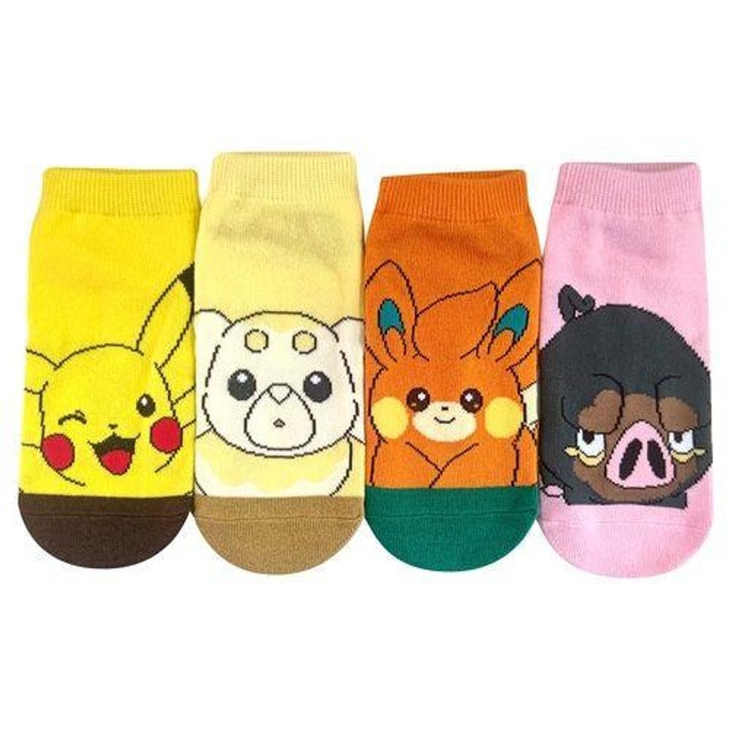 Pokemon Center Character Socks 4P Bundle B Ladies (23-25cm)