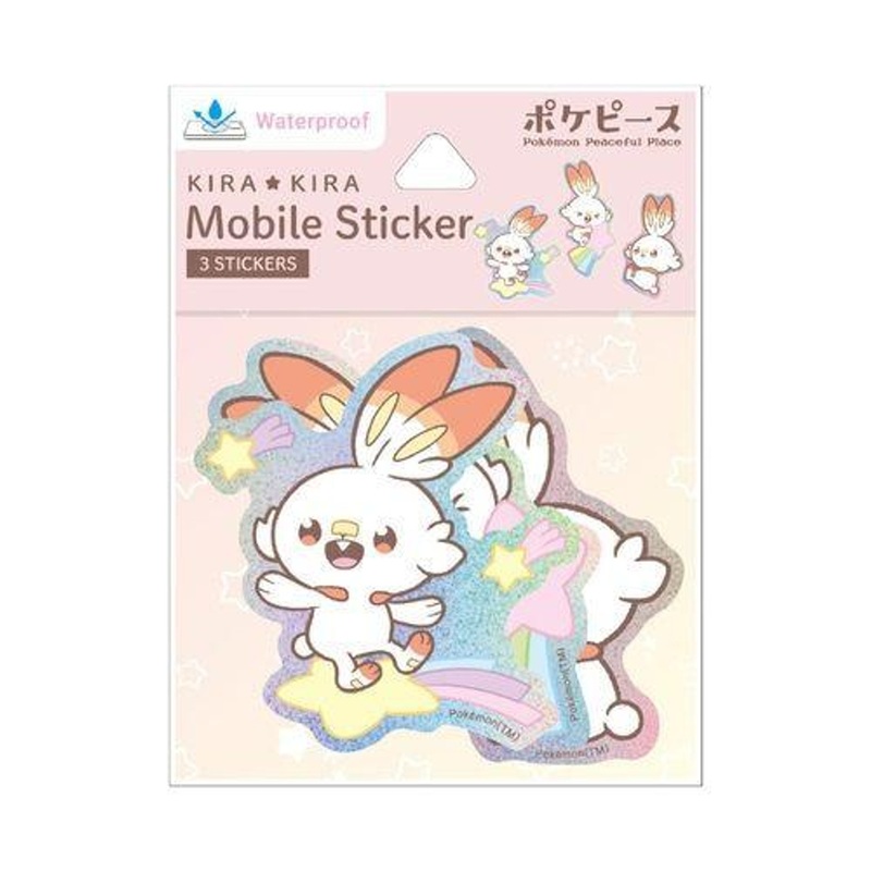 Pokemon Center PokePeace Mobile Sticker Scorbunny 925E
