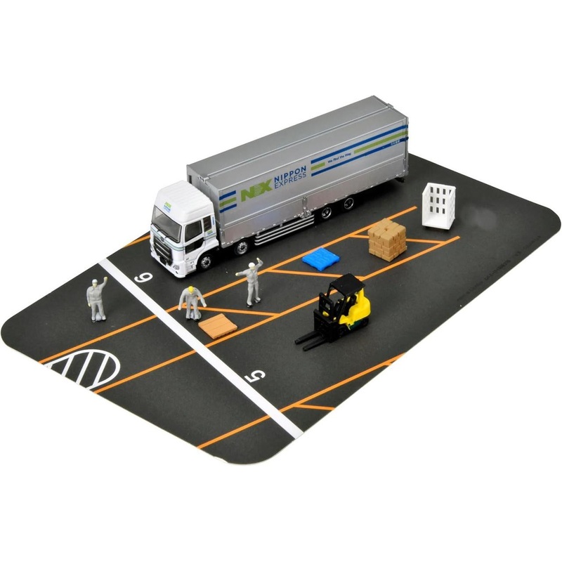 Tomytec Truck Collection Logistics Site Wing Van Set E NX Nippon Express (N scale)