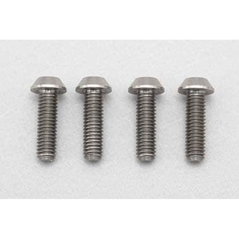 Yokomo RP-041-10A M3x10mm Button Head Screw High Precision Machined Titanium
