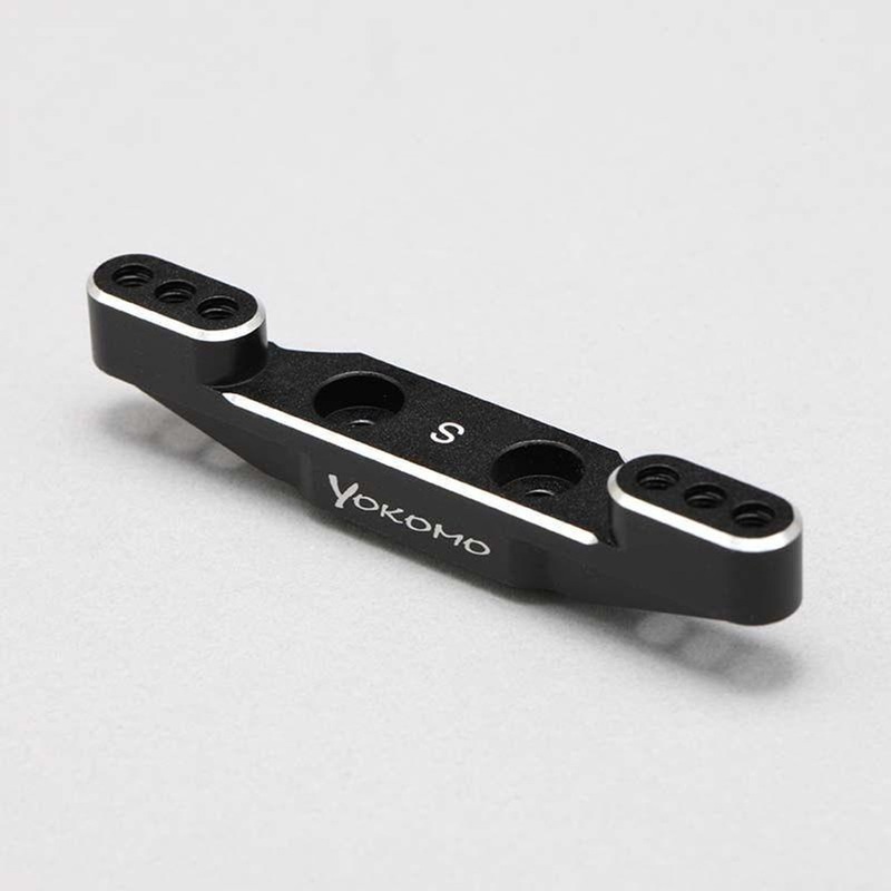 Yokomo Z2-300FUSA Front Upper Arm Mount (Standard) For YZ-2 (Black Square Cut)