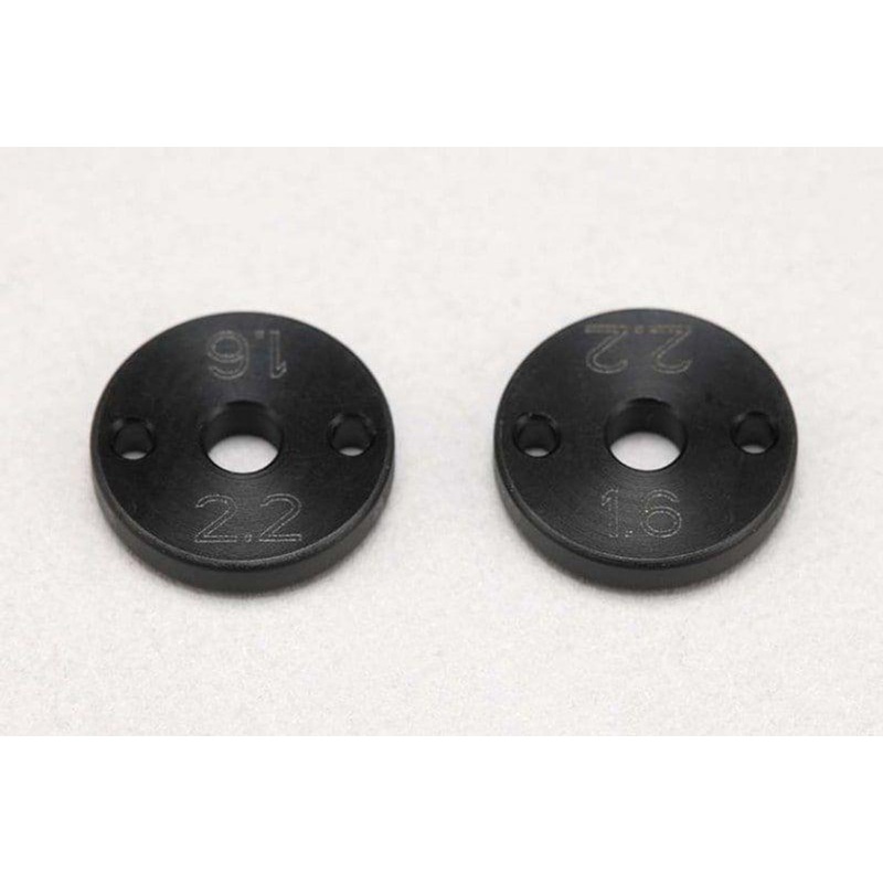 Yokomo Z2-S1622A Diameter 1.6 x 2 Holes Piston (Black) YZ-2/4 For 2.2mm Thick