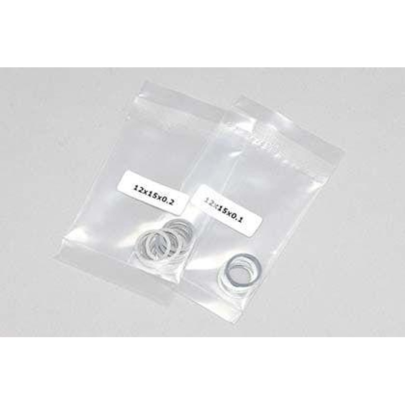 Yokomo ZC-S120SA 0.10mm / 0.20mm 12 Diameter Stainless Steel Shim Each 10 Sheets
