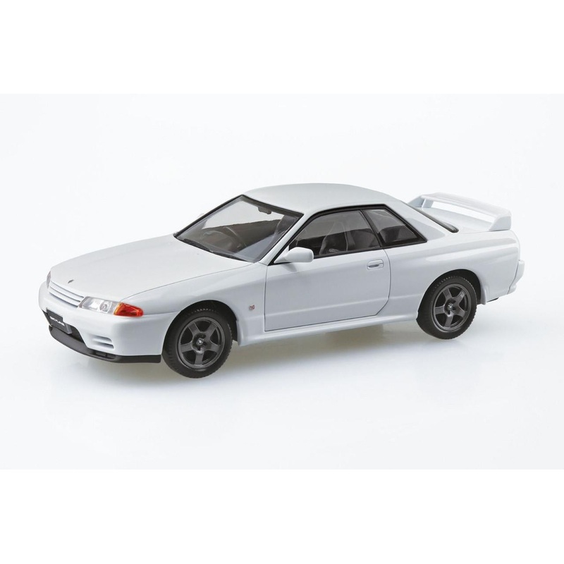 Aoshima RakuPla Snap Kit No.14-CW Nissan R32 Skyline GT-R (Crystal White) Plastic Model