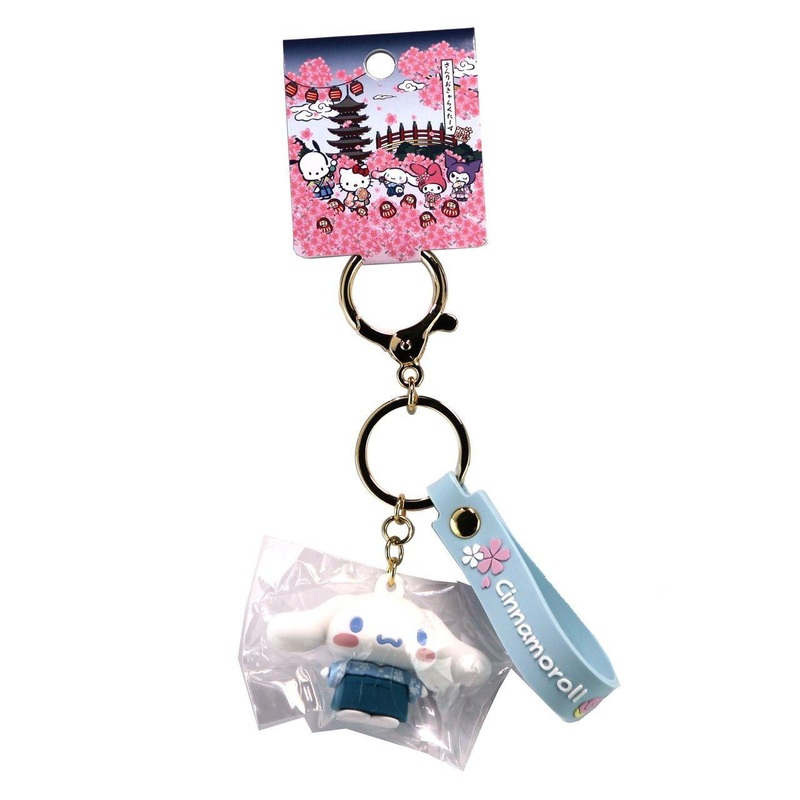 Sanrio Characters Rubber Three-Dimensional Keychain Cinnamoroll