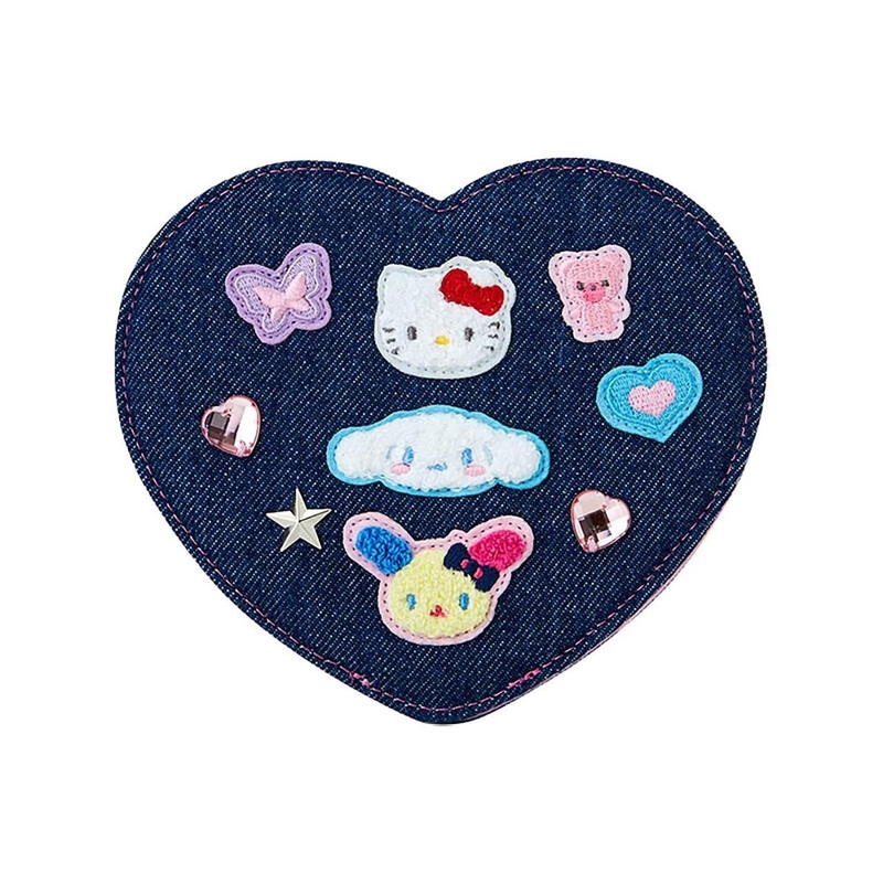 Sanrio Other Foldable Mirror (Denim Patch) Sanrio Characters Mirror 183296
