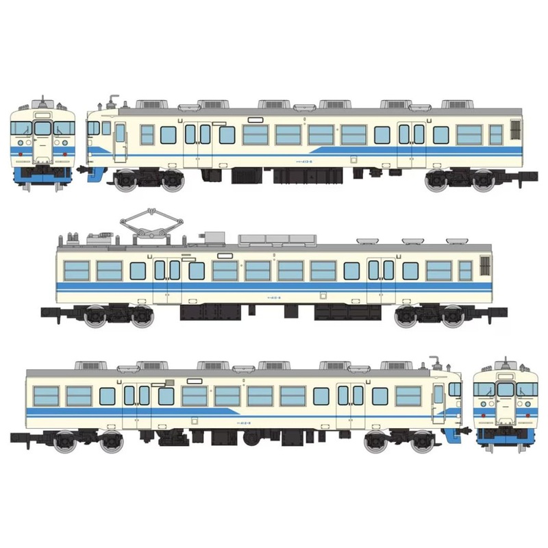 Tomytec JR Series 413 (Hokuriku Line/New Painting) 3 Cars Set A (N scale)
