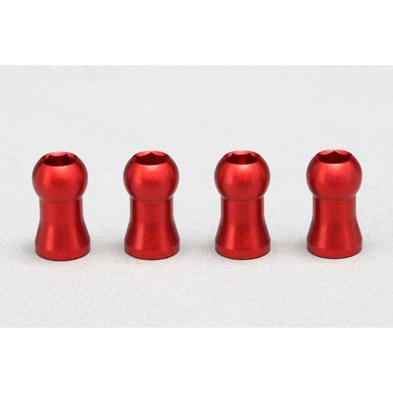 Yokomo Y2-S8RA Diameter Cap / End For Use With Ball For Big Bore Shock (Red)