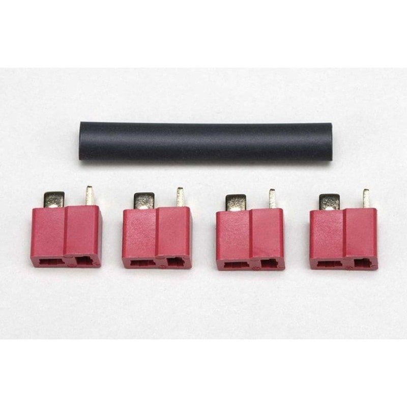 Yokomo YB-C04 T Plug 2P Connector (4 Pieces Included) Female Type