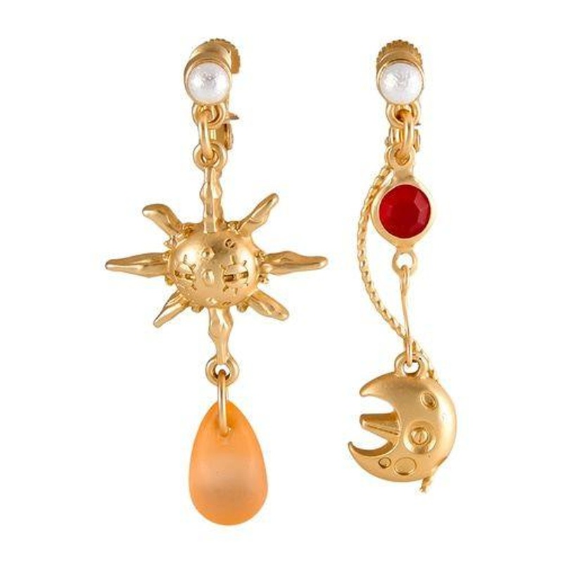 Pokemon Center Original Pokemon Accessory Earrings 98 Lunatone Solrock Clip