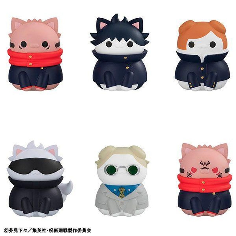 MegaHouse MEGA CAT PROJECT Jujutsu Kaisen Jujutsu Nyanko Shibuya Incident (COMPLETE BOX 8 Pcs.)