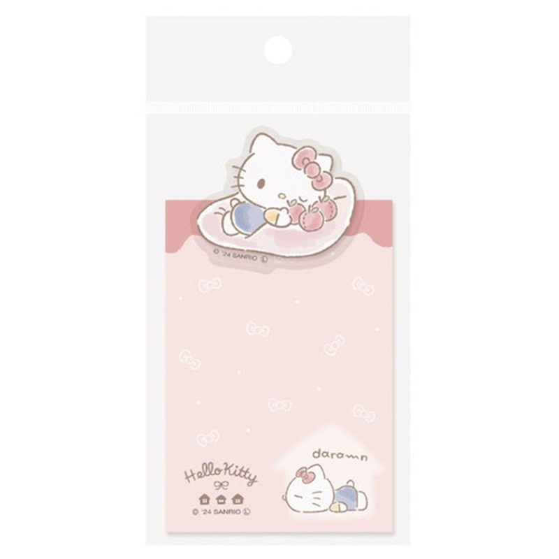 Memo With Die-Cut Clip Idle Life Hello Kitty
