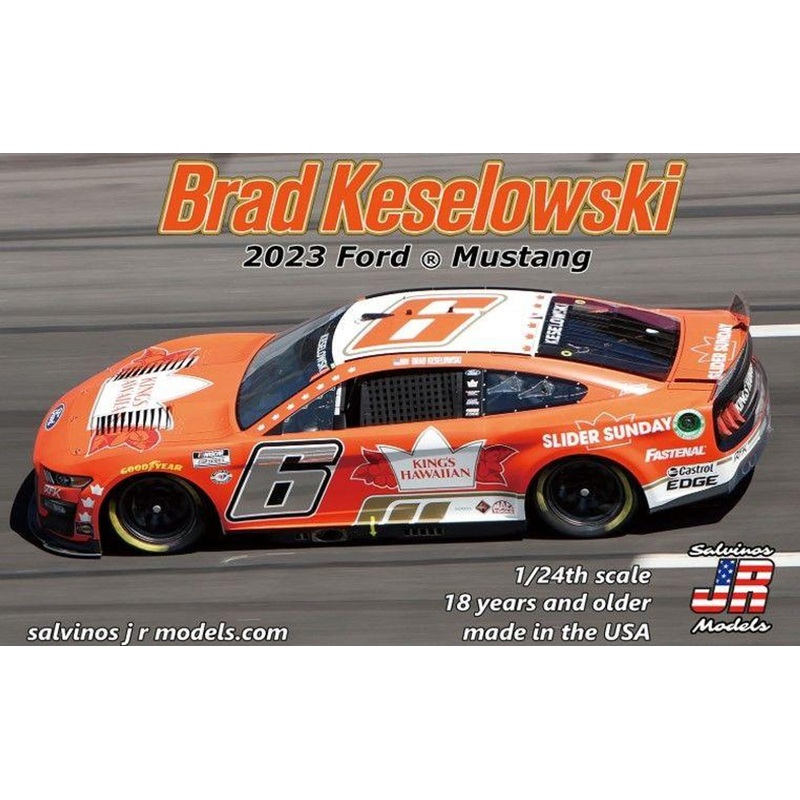 Platz 1/24 Brad Keselowski #6 RFK Racing Kings Hawaii Ford Mustang NASCAR 2023 Plastic Model