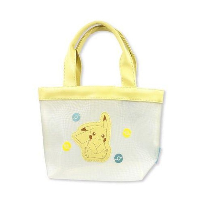 Pokemon Center Mesh Mini Tote Bag Pastel Pikachu