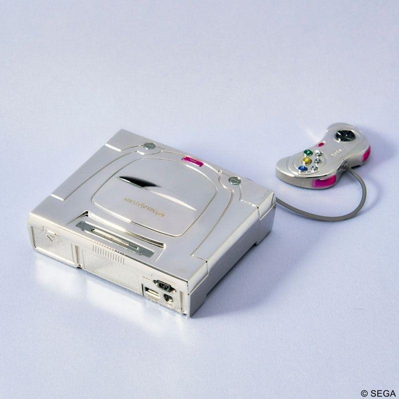 Square Enix Sega Hard Bright Arts Gallery Sega Saturn Die Cast Metal (White)