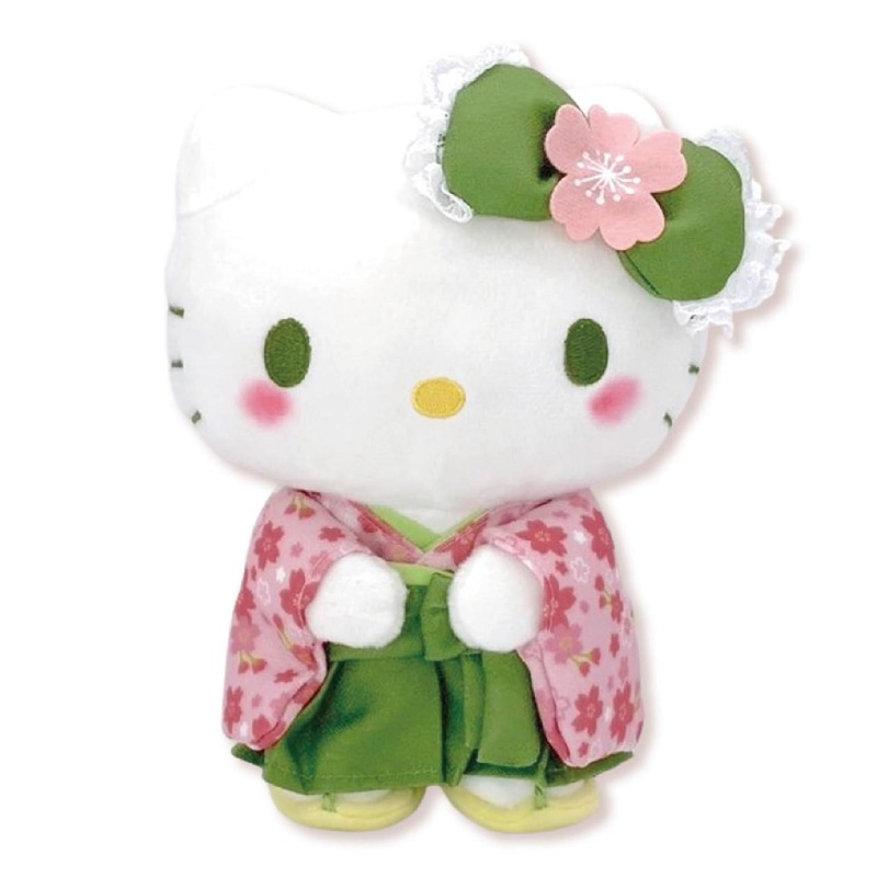 Nakajima Sanrio Plush Doll Matcha Kimono S Hello Kitty