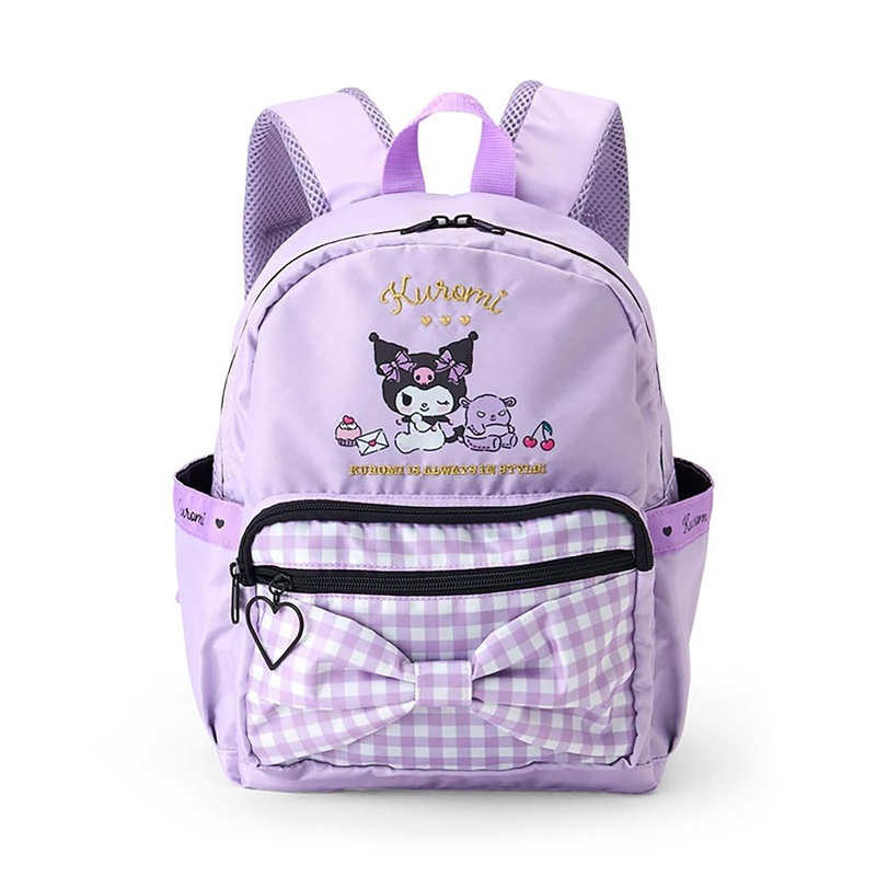 Sanrio Kuromi Kids Backpack M, Child’s Excursion Backpack with Name Space 505765