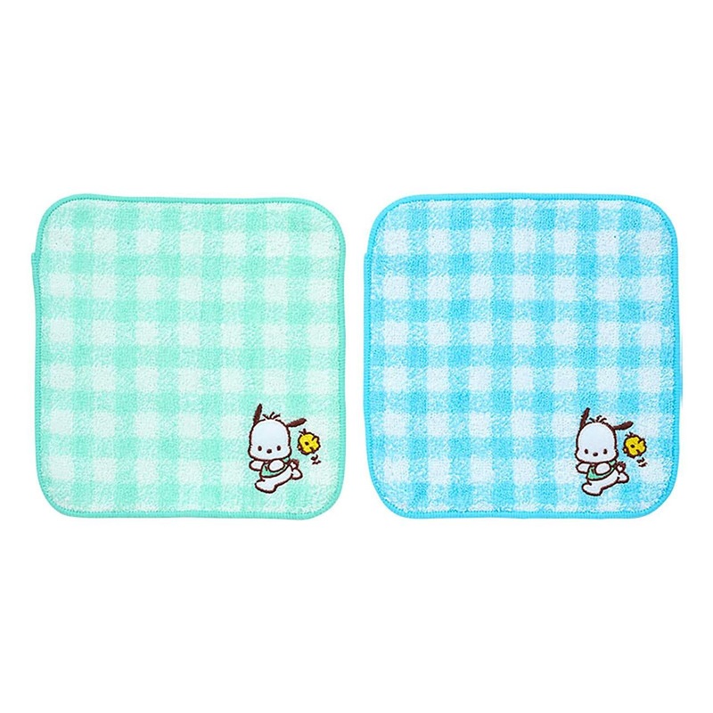 Sanrio Pochacco Petit Towel 2-Piece Set For Children With Name Tag