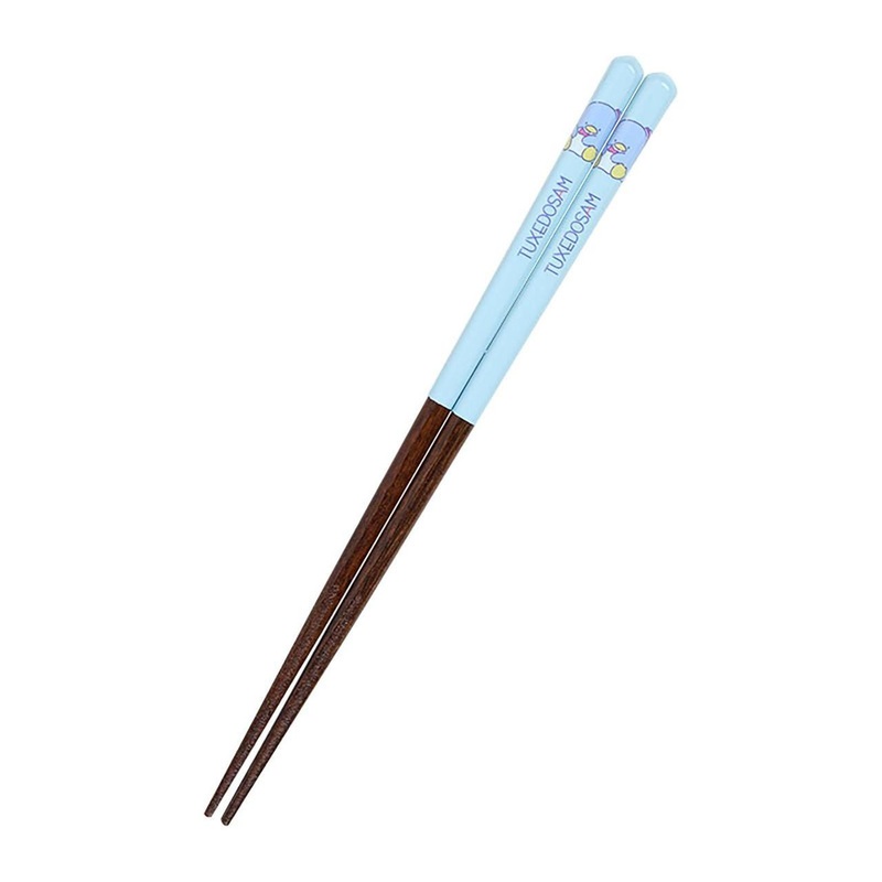 Sanrio Tuxedosam Chopsticks Non-Slip Coating for Easy Gripping Made From Natural Wood