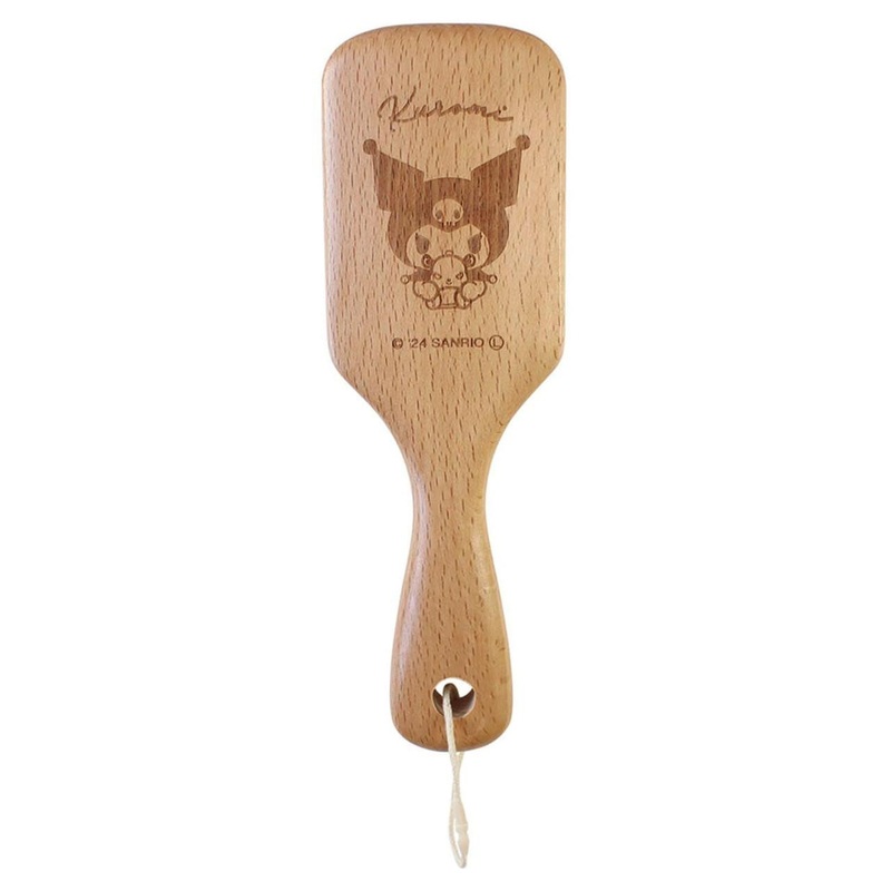 T’s Factory Sanrio Wood Paddle Brush Kuromi