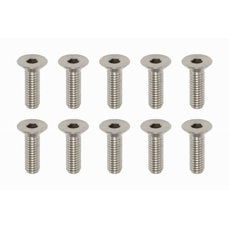 Yokomo RP-042101A M3x10mm Flathead Screw 10 Pieces High Precision Machined Titanium