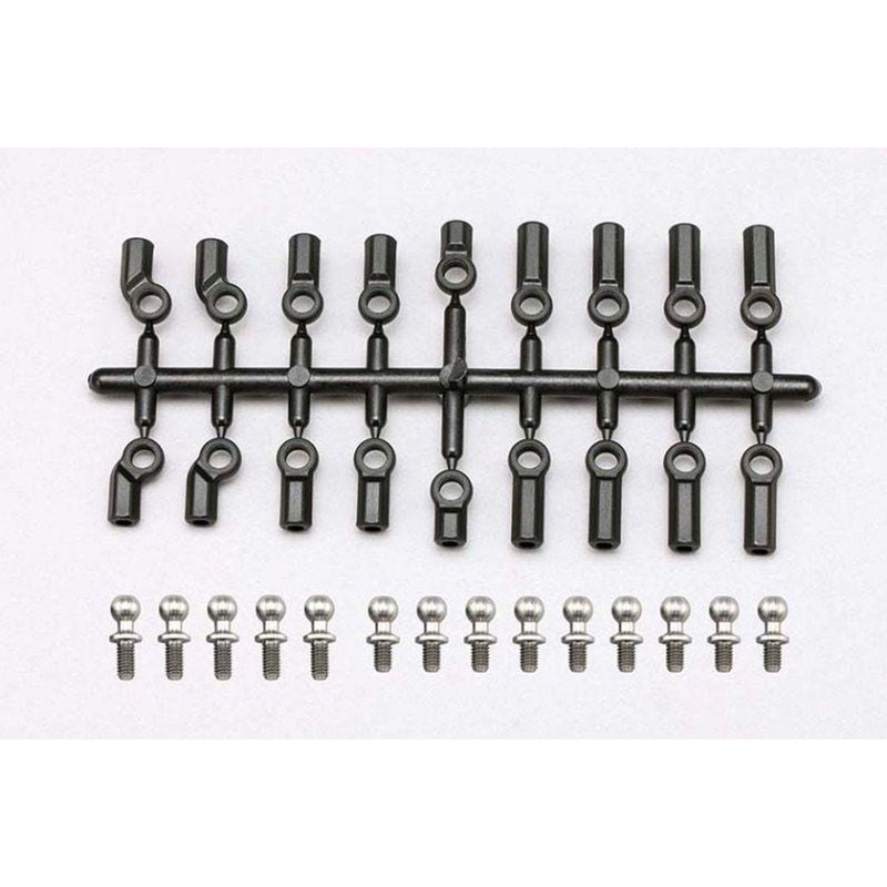Yokomo Y2-207BSTA Diameter 4.8 Titanium Ball End Set High Precision Titanium Made S Neck