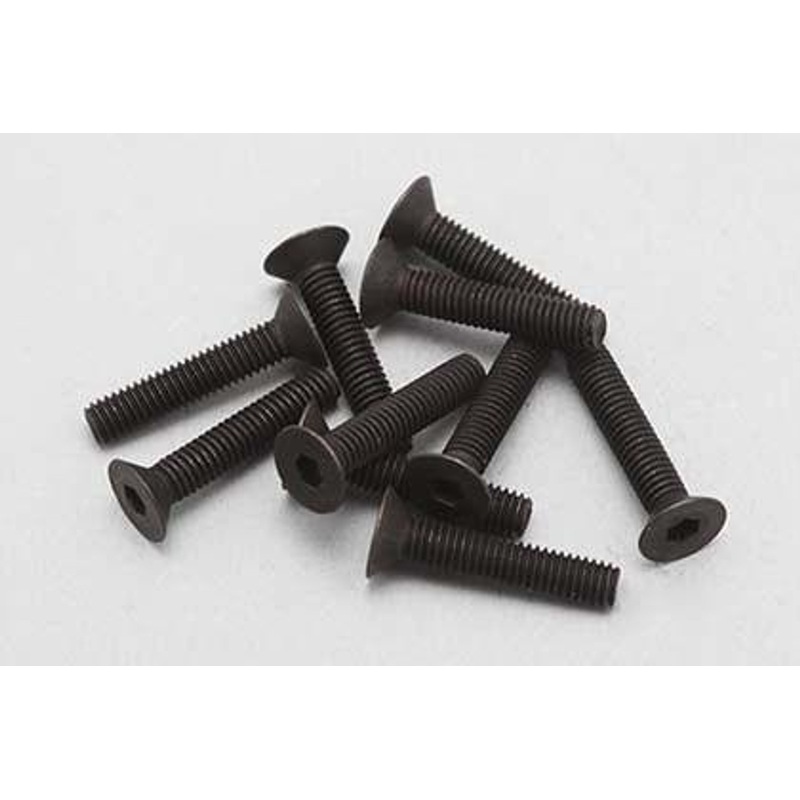 Yokomo ZC-F315A M3x15mm Flat Head Socket Screw 10 Pieces