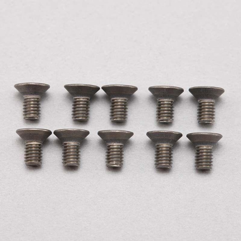 Yokomo ZC-T36F M3x6mm Titanium Flat Head Screws Set Of 10