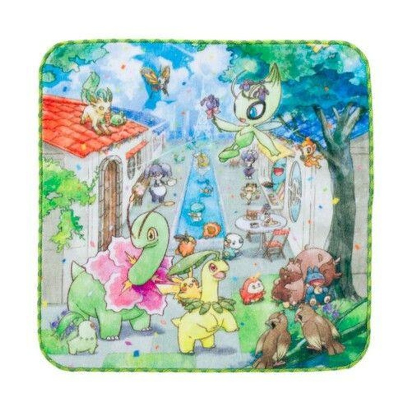 Pokemon Center Original Hand Towel Celebi’s Celebration Gathering