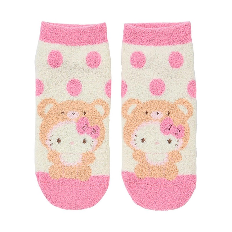 Sanrio Hello Kitty Fuzzy Socks Pink Socks