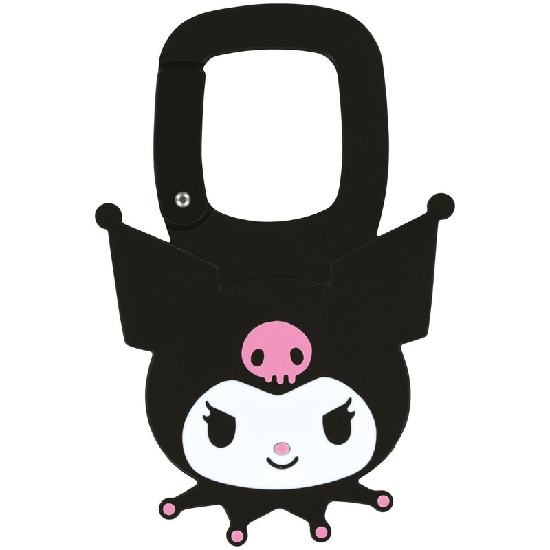 Skater Sanrio Die-Cut Aluminum Carabiner Kuromi