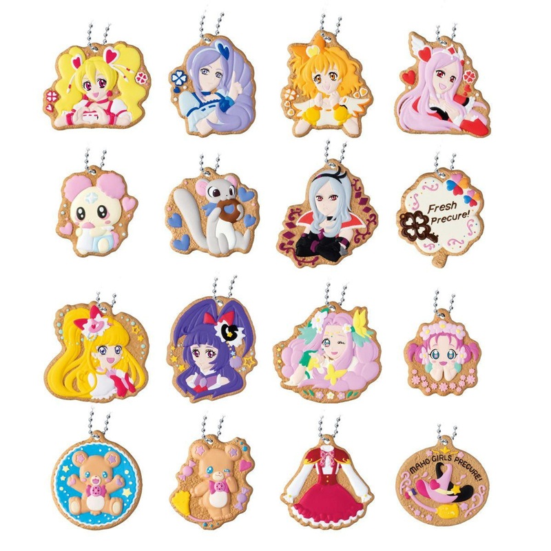 Bandai Candy Pretty Cure Cookie-shaped Charmcot Collection Vol.2 14pcs Box