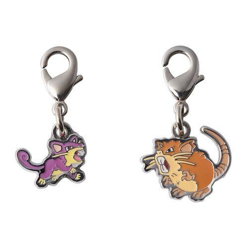 Pokemon Center Original National Pokedex Metal Charm 019- 020