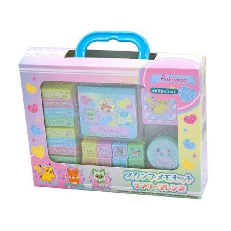 Pokemon Center Stamp Memo Set Lovely Friends