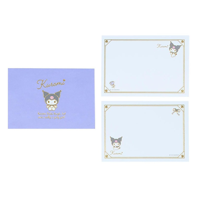 Sanrio Kuromi Message Mini Pad Set of 10 Sheets (2 Designs  5 Sheets Each) 442038