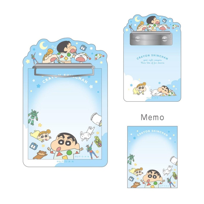 T’s Factory Crayon Shin-Chan Acrylic Binder Memo Goodnight Pajamas