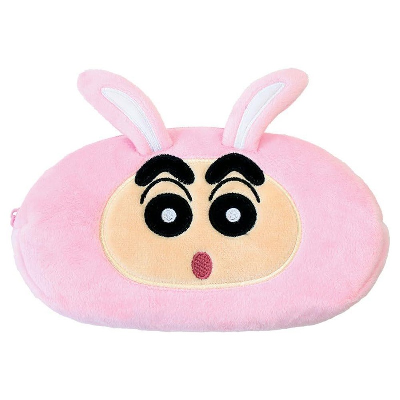 T’s Factory Crayon Shin-chan Plush Face Pen Pouch Rabbit