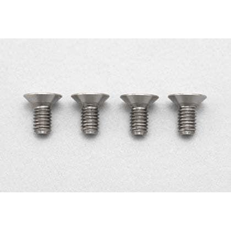 Yokomo RP-042-06A M3x 6mm Flat Head Screw High Precision Machined Titanium