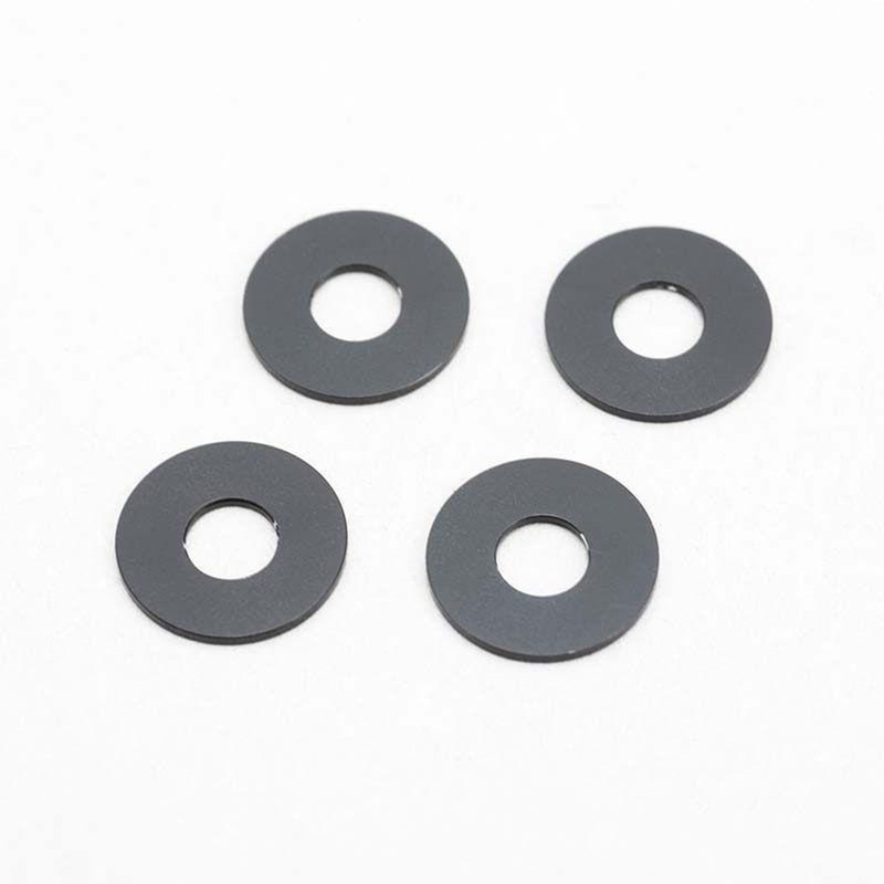 Yokomo ZC-A3805BA Diameter 3 x Diameter 8 x 0.5 Mm Aluminum Shim 4 Pieces Included (Black)