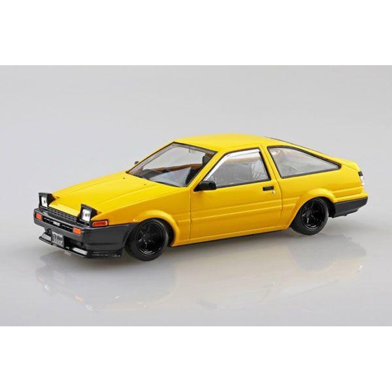 Aoshima RakuPla Snap Kit No.11CU-YW Toyota Sprinter Trueno Custom (Yellow) Plastic Model