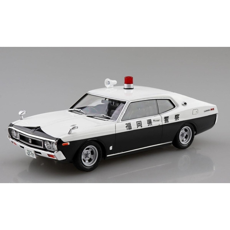 Aoshima Seibu-Keisatsu: C130 Laurel HT Patrol Car 1/24 Plastic Model