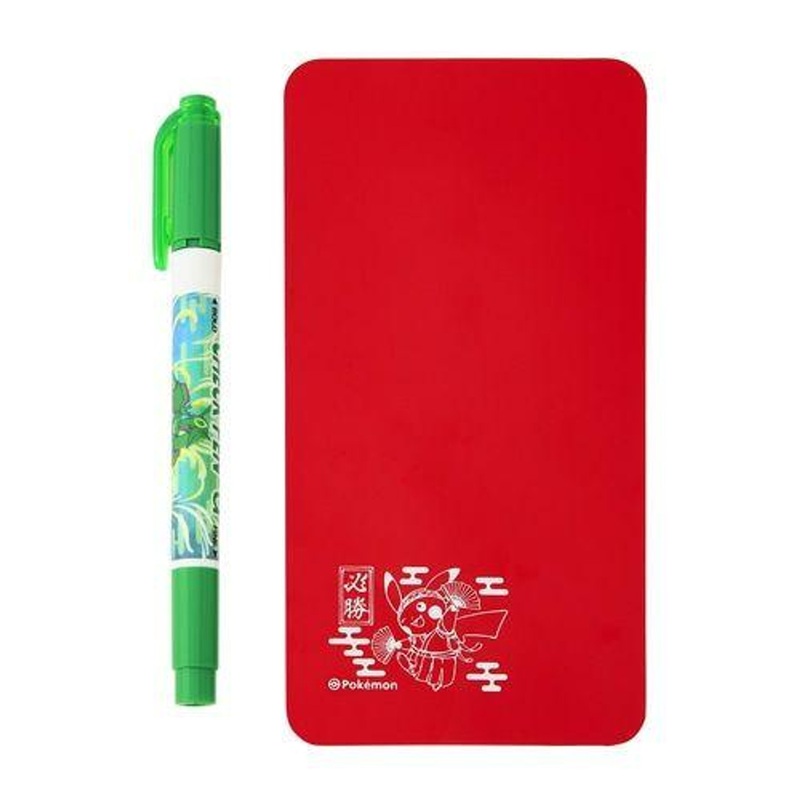 Pokemon Center Original Check Pen & Check Sheet Set Rayquaza & Ou-en Pikachu