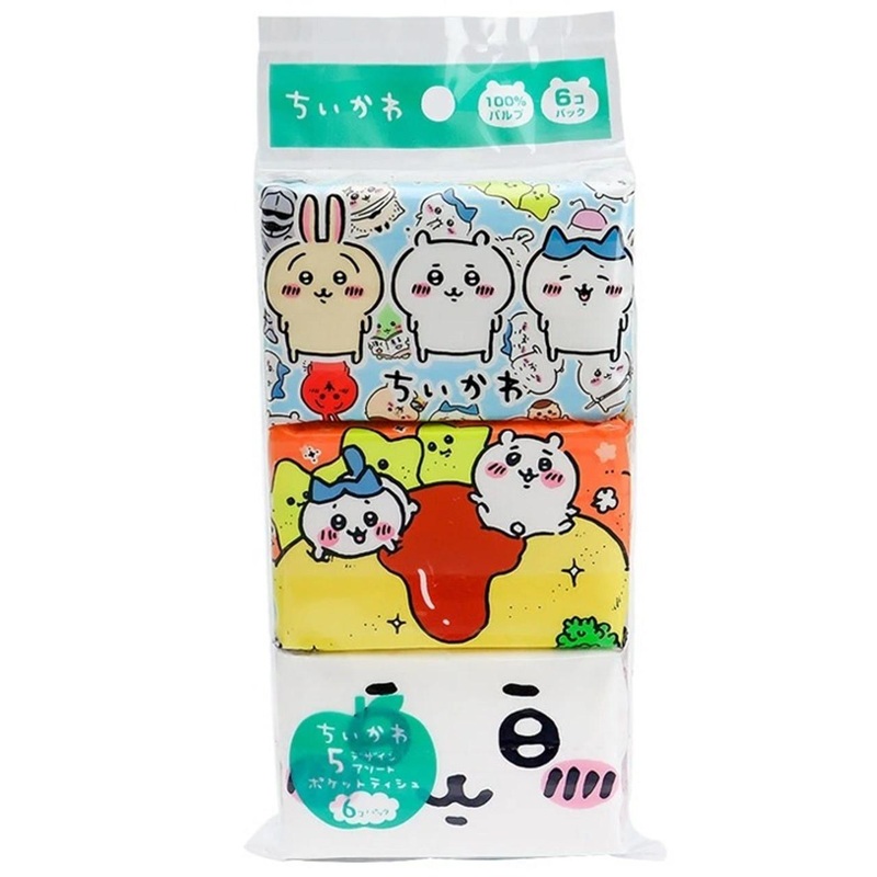 Chiikawa Pocket Tissue (Pack of 6)