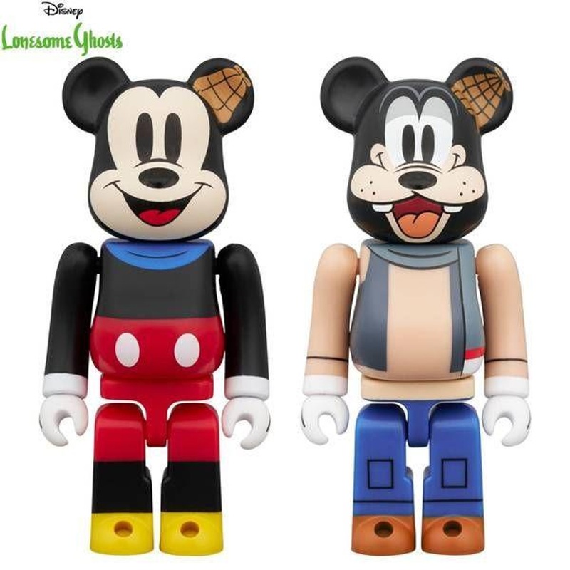 Medicom BE@RBRICK Disney MICKEY MOUSE & GOOFY (Lonesome Ghosts Ver.) 2pcs Set