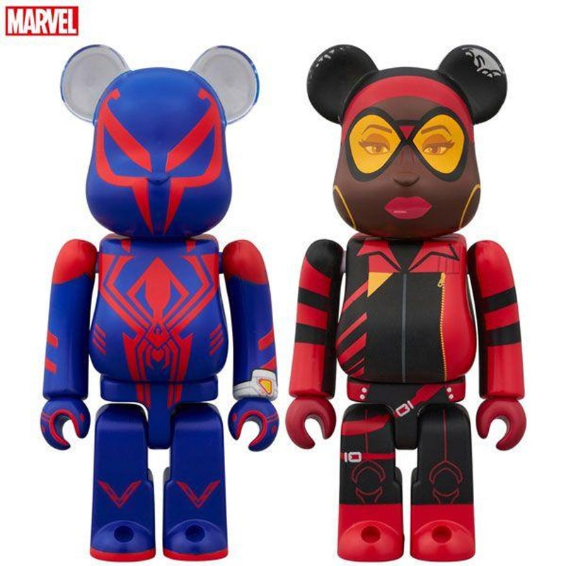 Medicom Bearbrick BE@RBRICK Spider-Man 2099 & Spider-Woman 2pcs Set (Spider-Man: Across the Spider-Verse)