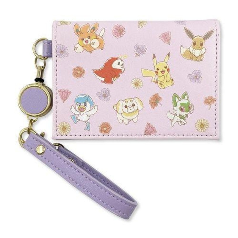 Pokemon Center Bi-Fold Reel Pass Case PK Flower